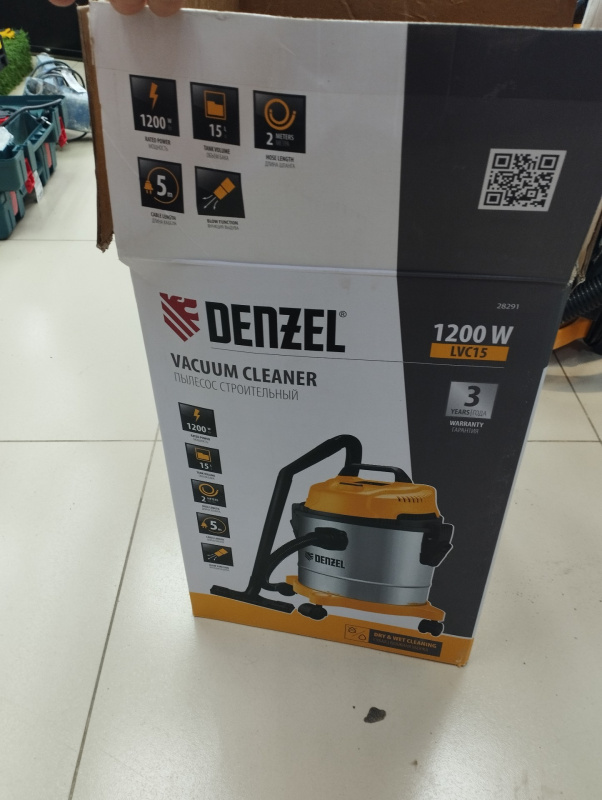 Промышленный пылесос Denzel lvc 15